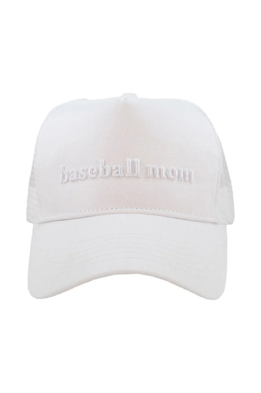 Baseball Mom 3-D Embroidered Trucker Hat